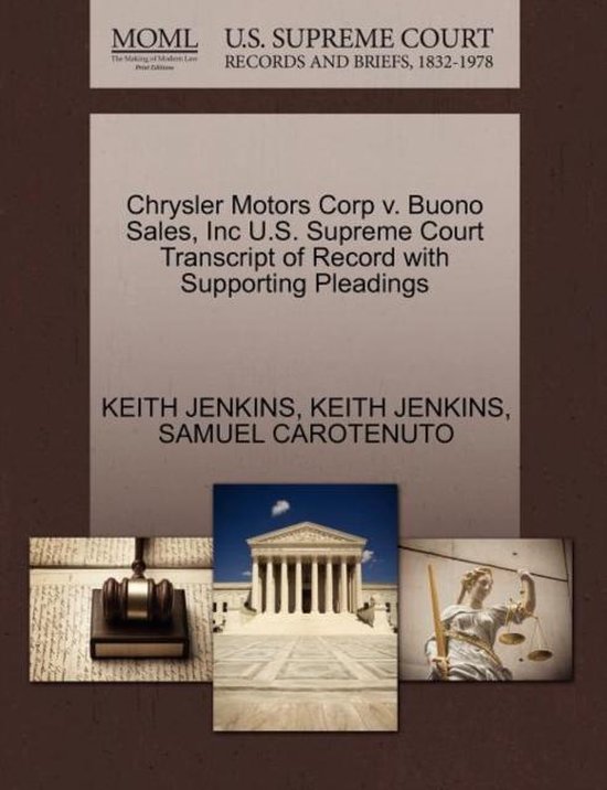 Chrysler Motors Corp V. Buono Sales, Inc U.S. Supreme Court Transcript of Record with Supporting Pleadings