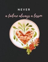 Never a Failure Always a Lesson