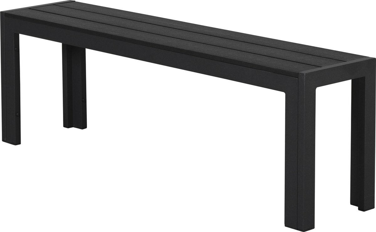 Ikky tuinbank, 132 cm zwart/zwart.