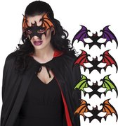 24 stuks: Masker Vleermuis in 4 kleuren - assorti - Vilt