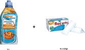 Kit filtre piscine: BSI Filter Cleaner 1L + Floc chaussettes 8pcs