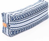 #DoYourYoga - Hoekig Yoga bolster - »Paravati« - Meditatiekussen met bio-organische boekweit schalen vulling - L67 cm & diam.13 cm - Style (4)