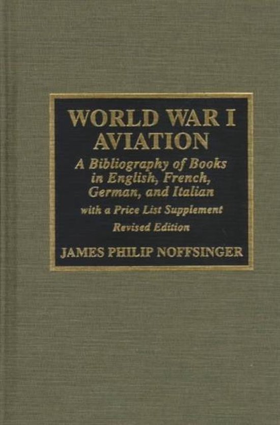 World War I Aviation - cover