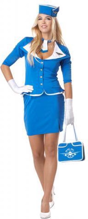 Sexy blauw stewardess kostuum voor vrouwen - Verkleedkleding - Small" |  bol.com