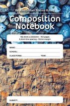 Beachcomber Theme Ruled Composition Notebook
