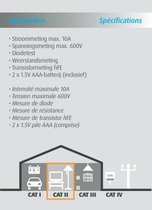 PROFILE digitale multimeter - max 10A - max 600V - CAT II