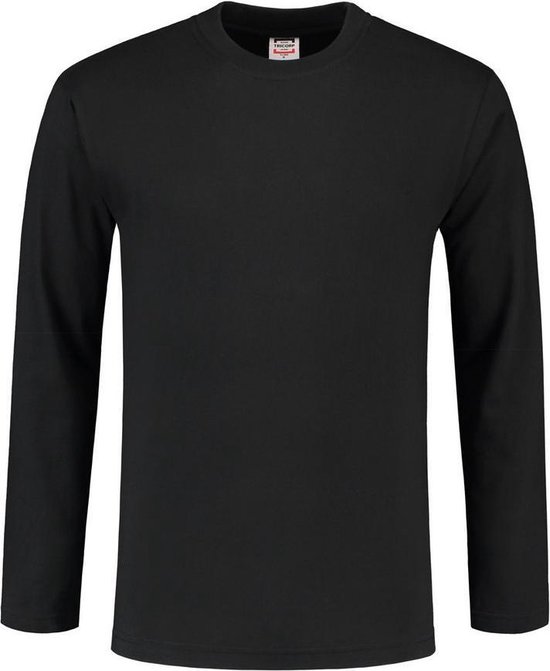 Tricorp t-shirt lange mouw - Casual - 101006 - zwart - maat M