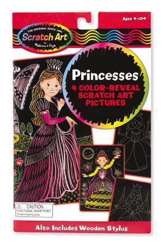 ColorReveal PicturesPrincess Scratch Art Boards 0000772059589 Boeken