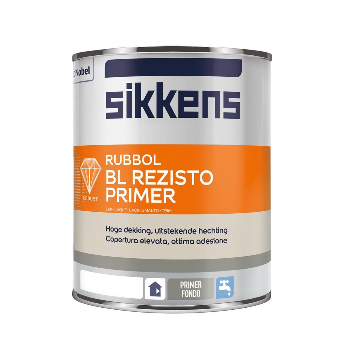 Sikkens Rubbol BL Rezisto Primer - Wit- Grondverf - Dekkend - Binnen en buiten - Mat - 2.5 liter op waterbasis – foto 2