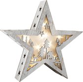 Small Foot Verlichte Kerstster 27 X 6 X 26 Cm Hout Grijs