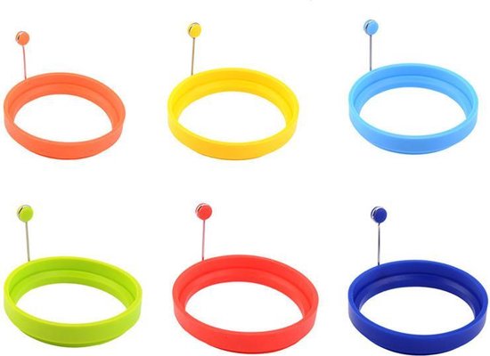 ForDig - Bakvorm Ei rond - Siliconen - Diverse kleuren - Set van 2 | bol.com