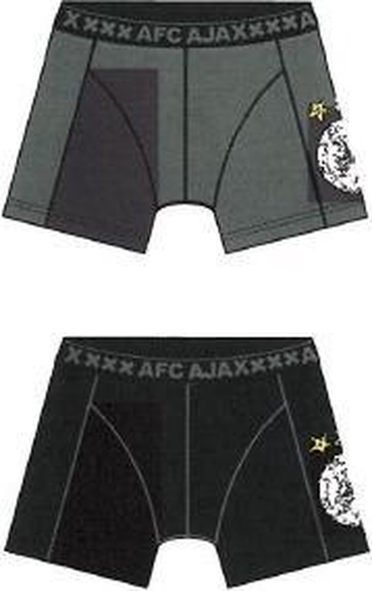 Ajax Boxershort zwart/grijs oude logo 2-pack maat xxl | bol.com