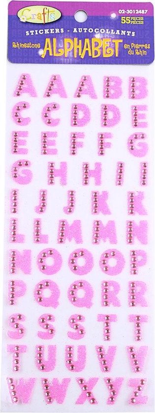 Glitter - Alfabet Plak Letters Stickers Letter Voor... | bol.com