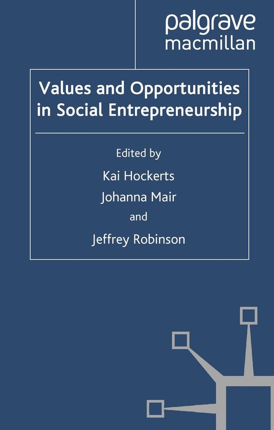 Values and Opportunities in Social Entrepreneurship - cover