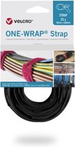 Velcro One-Wrap klittenband kabelbinders 330 x 12mm / zwart (25 stuks)
