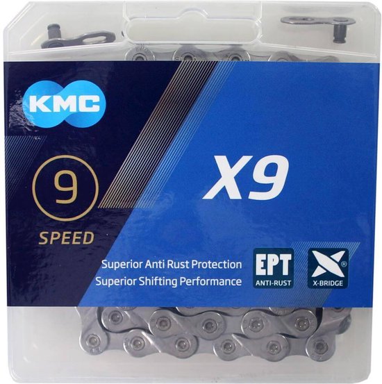 KMC Ketting 9-Speed X9 Ept 114L | bol.com