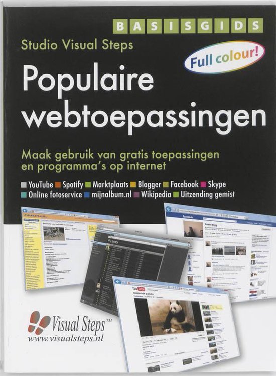 Cover van het boek 'Basisgids Populaire webtoepassingen' van Studio Visual Steps