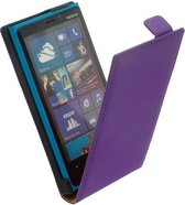 HC Leder Flip Telefoonhoesje - Nokia Lumia 920 Lila/Paars