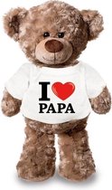 Knuffelbeer I love papa 24 cm - Vaderdag cadeau