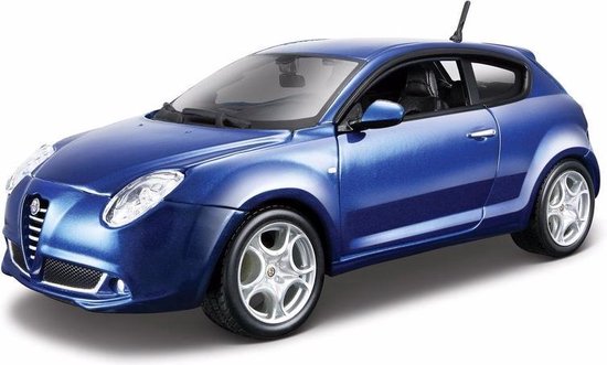 Alfa Romeo Mito Modelauto - Blauw 1:24 Schaalmodel Auto | bol