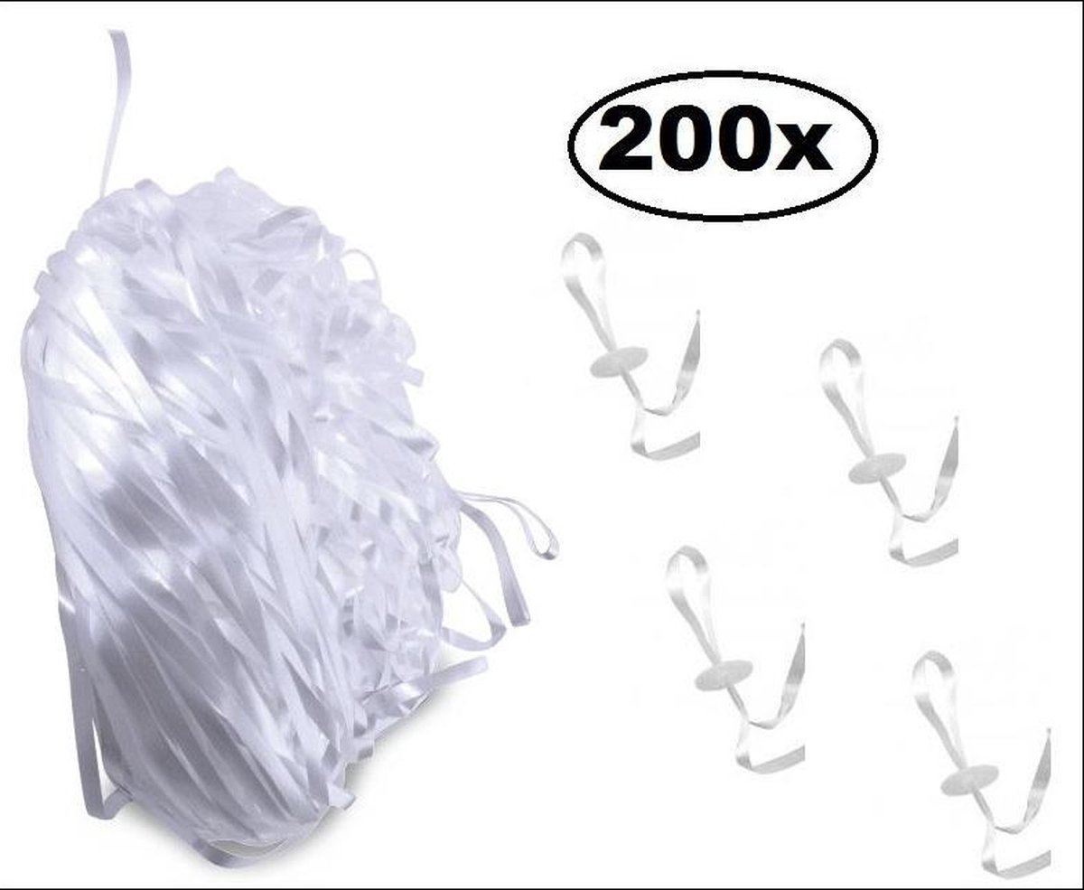200x Ballon lint sluiting  (snelsluiter) - Thema party