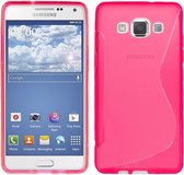 Samsung Galaxy E5 Silicone Case s-style hoesje Roze