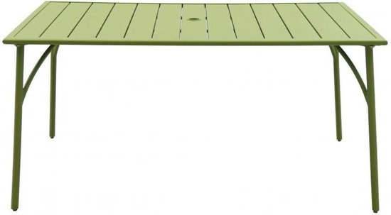 bevolking Onleesbaar Concurreren Royal Patio groen stalen tuintafel 150 cm | bol.com