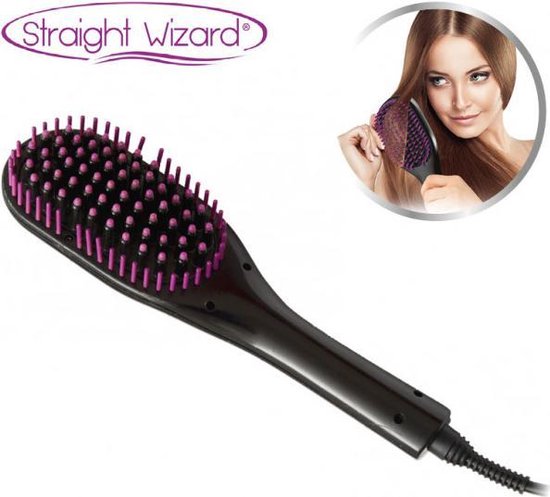 Velform Straight Wizard stijlborstel Keramische styler Haarborstel - Stijltang en borstel - Hair straightener