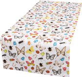 by Sorcia - tafelloper Insects & Butterflies - 50x140cm - katoen - designed in Holland