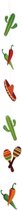 36 stuks: Set 2 Lampionnen Fiesta - assorti - 16cm