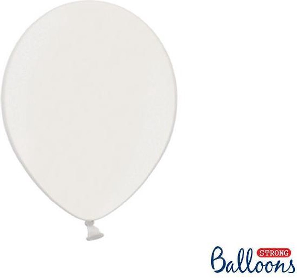 Ballonnen metallic 1e wit stuks | bol.com