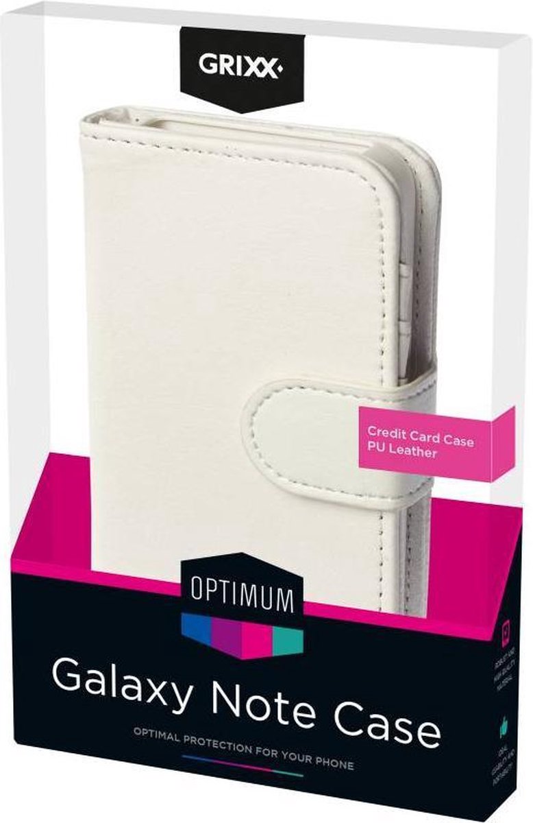 GRIXX Optimum Case Samsung Galaxy Note 4 Creditcard White