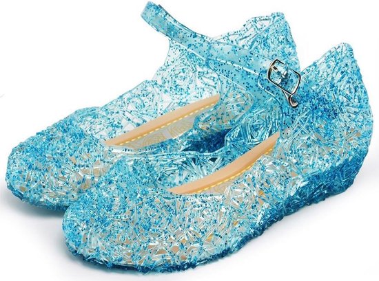 Frozen Elsa Anna schoenen - Blauwe prinsessenschoenen -maat 34 (valt als  maat 32) -... | bol.com