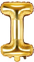 Folie ballon Letter I, 35cm, goud