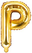 Folie ballon Letter P, 35cm, goud