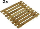Onderzetters voor pannen 3x bamboe | Placemat | Onderzetter hout | Bescherming