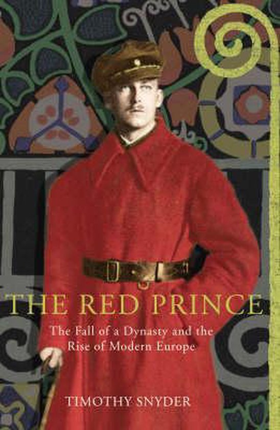Jeune homme en uniforme rouge avec large ceinture marron, intitulé 'THE RED PRINCE'.
