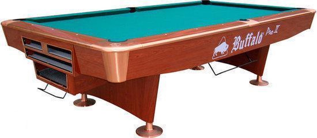 Buffalo ProII Pool Tafel 9ft bruin ball return