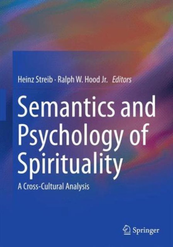 Semantics and Psychology of Spirituality - cover