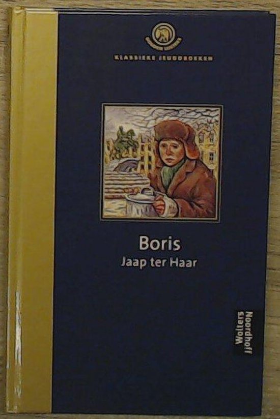 Boek 'Boris' met op de voorkant een illustratie van een jongen met winterkleding in de sneeuw.