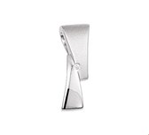 Huiscollectie Hanger Zilver gerhodineerd Diamant 0.007 Ct. Poli/mat 19 x 6,5 mm