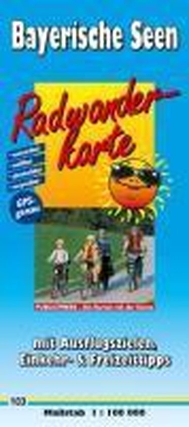 Radwanderkarte Bayerische Seen 1 : 100 000 - cover