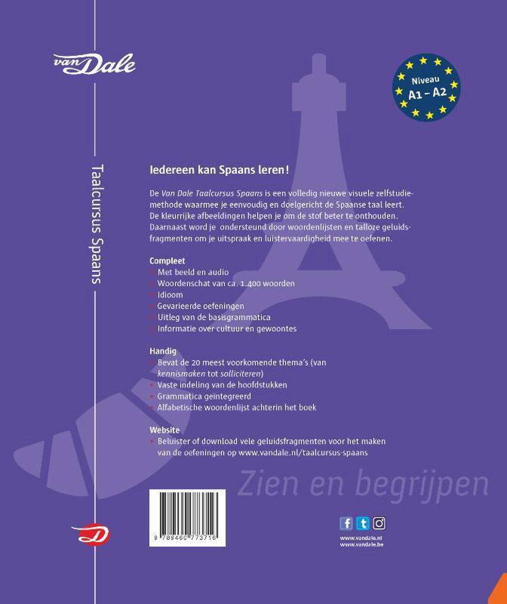 Van Dale Taalcursus Spaans - back cover