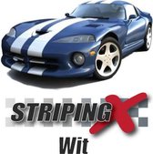 StripingX autostickers 2x 25cm breed Wit