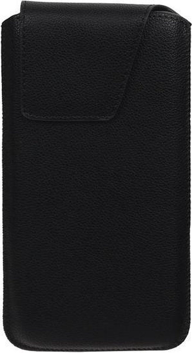 iPhone 6/6s - Leder look insteekhoes/pouch Model 1 - Zwart i6