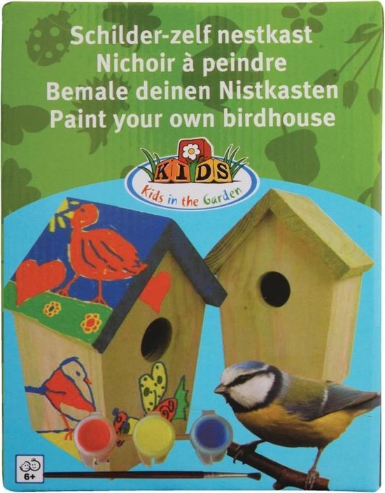 bol.com | DIY Vogelhuisje Schilderen 20 cm - Vogelhuisje