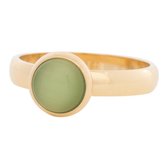 iXXXi Jewelry - Vulring - Cat eye green - Goudkleurig - 2mm - maat 17