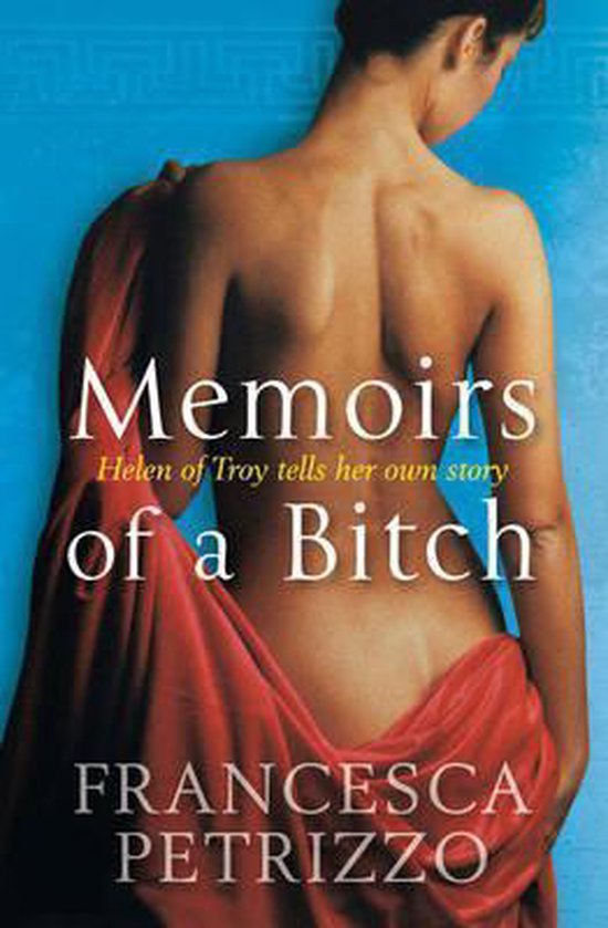 Boek "Memoirs of a Bitch" van Francesca Petrizzo. Achterkant van een vrouw met rode doek.