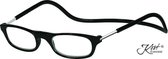 Kost® Leesbril Magneetsluiting Zwart Sterkte +1.50