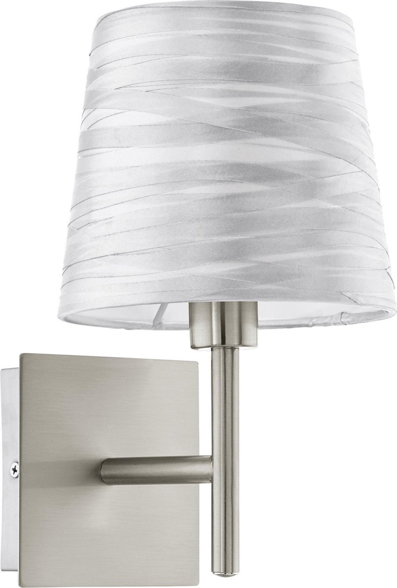EGLO Fonsea - Wandlamp - 1 Lichts - Nikkel-Mat - Zilver